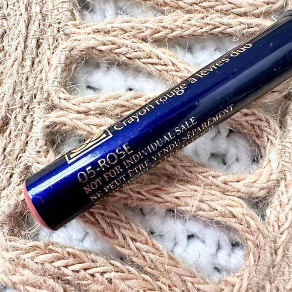 Estee Lauder Duo Lip Stick Crayon Rouge Mini 05 Rose New Discontinued Rare - Picture 5 of 6